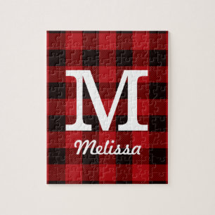 Puzzle Chalet primitif Bison rouge Boeuf plat