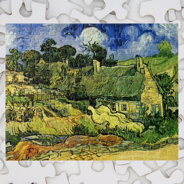 Puzzle Chalets à chaume, Cordeville par Vincent van Gogh (Créateur téléchargé)