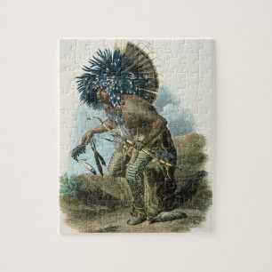Puzzle Chaman de la tribu de Mandan dans le costume de
