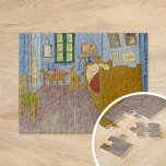 Puzzle Chambre à Arles | Vincent van Gogh<br><div class="desc">Chambre à Arles (1889) de Vincent van Gogh est une description captivante de la chambre simple de l'artiste dans sa maison à Arles, France. Le tableau présente des couleurs audacieuses et expressives et des perspectives déformées, mettant l'accent sur l'intimité émotionnelle de l'espace. Le mobilier et la décoration, comme le lit...</div>