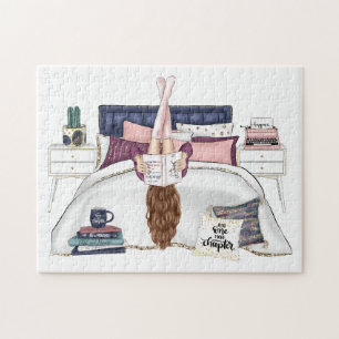Puzzle Chambre confortable Lecture Scène d'art pour les a