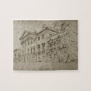 Puzzle Chambre de Harewood, Yorkshire, c.1798 (graphite