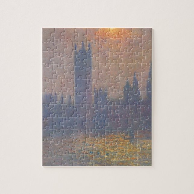 Puzzle Chambres du Parlement, effet de lumière du soleil (Vertical)