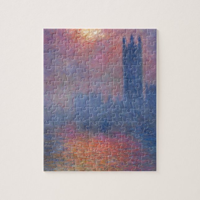 Puzzle Chambres du Parlement, Londres, Sun traversant (Vertical)