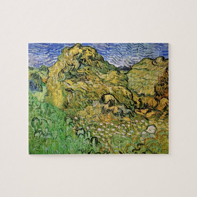 Puzzle Champ avec meules de blé par Vincent van Gogh (Horizontal)