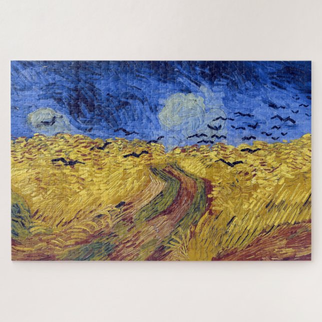 Puzzle Champ de blé avec corbeaux | Van Gogh | (Horizontal)