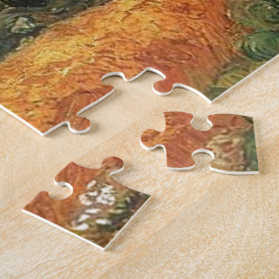Puzzle Champ de blé avec cyprès par Van Gogh.