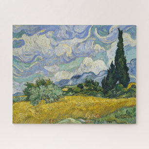 Puzzle Champ de blé avec Cyprès Vincent Van Gogh 1889