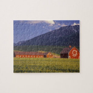 Puzzle Champ de blé dans la vallée de Wallowa, juste à l'