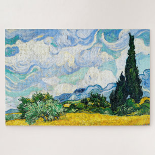 Puzzle Champ de blé Vincent Van Gogh avec Cyprès