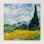 Puzzle Champ de blé Vincent Van Gogh avec Cyprès<br><div class="desc">Vincent Van Gogh Champ de blé avec Cyprès Vintage Art Jigsaw Puzzle.</div>