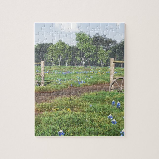 Puzzle Champ de Bluebonnets (Vertical)