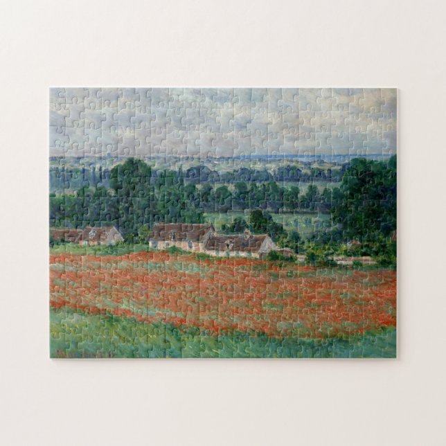 Puzzle Champ de pavots Giverny Monet Art (Horizontal)