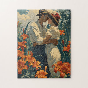 Puzzle Champ Lily romantique vintage