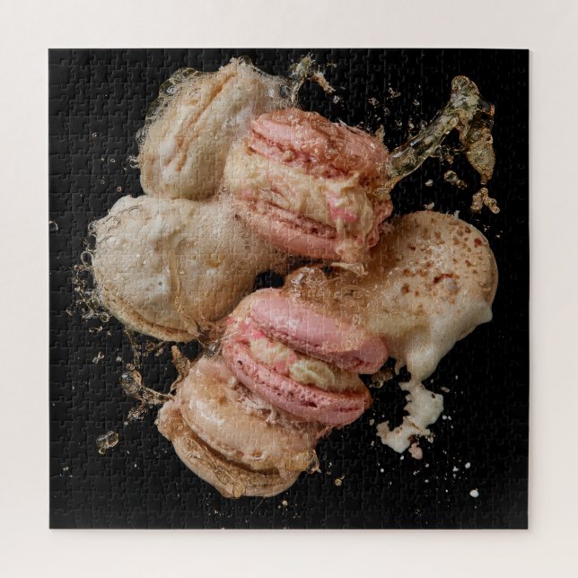 Puzzle Champagne & Macarons (Vertical)