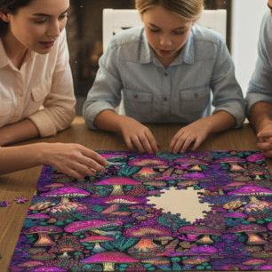 Puzzle Champignon psychédélique Trippy