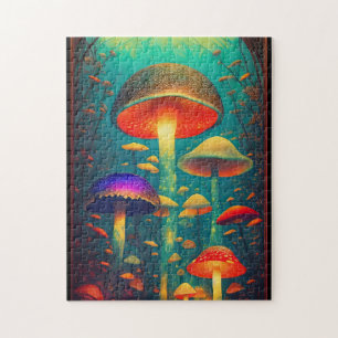 Puzzle Champignons psychédéliques colorés Imaginaire Mond
