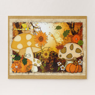 Puzzle Champignons Whimsical Imaginaire d'automne