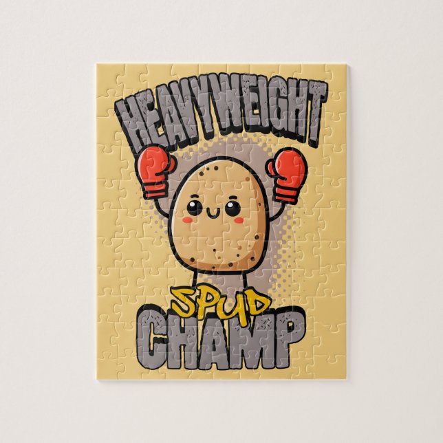 Puzzle Championnat de boxe de pomme de terre poids lourd  (Vertical)
