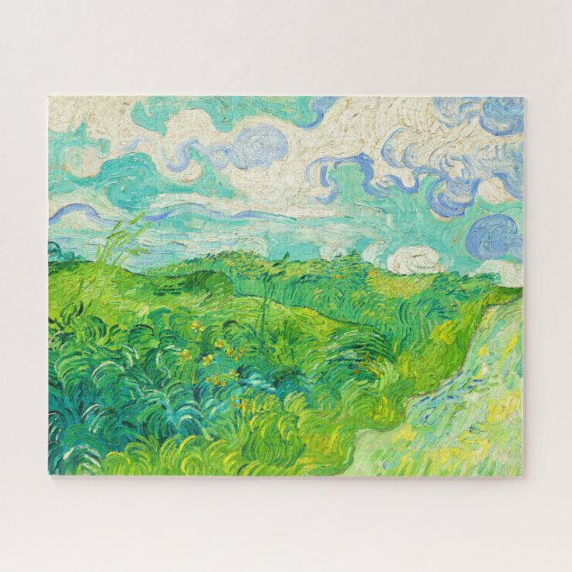 Puzzle Champs de blé vert Auvers Vincent Van Gogh 1890 (Horizontal)