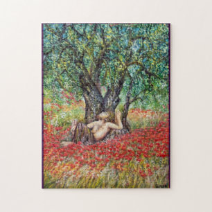 PUZZLE CHAMPS DE PAN, D'OLIVE ET DE POPPY