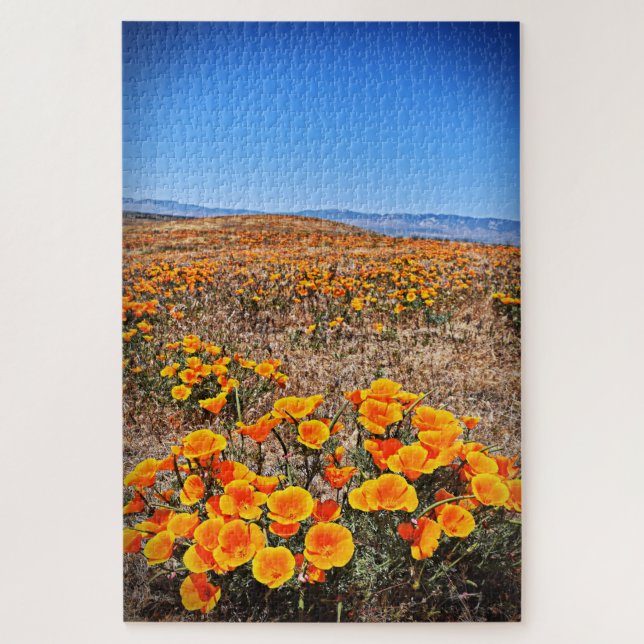 Puzzle Champs de pavot en Californie - Fleur - 20x30 - 10 (Vertical)