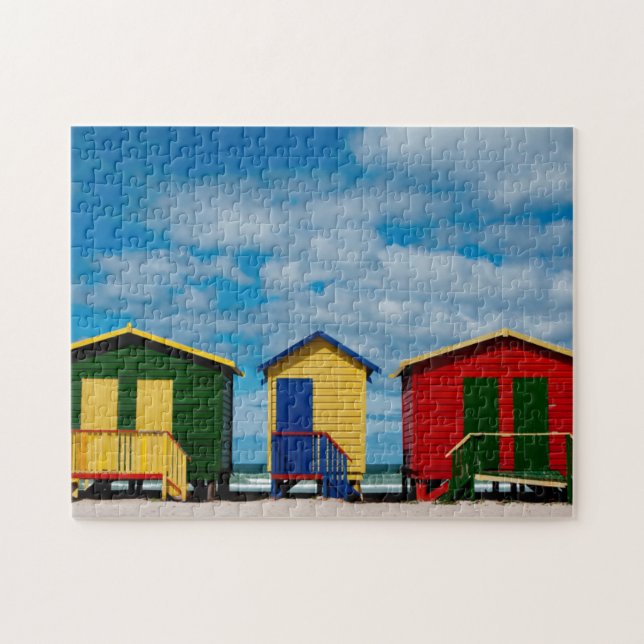 Puzzle Changer De Chambre. Plage de Muizenberg, au Cap (Horizontal)