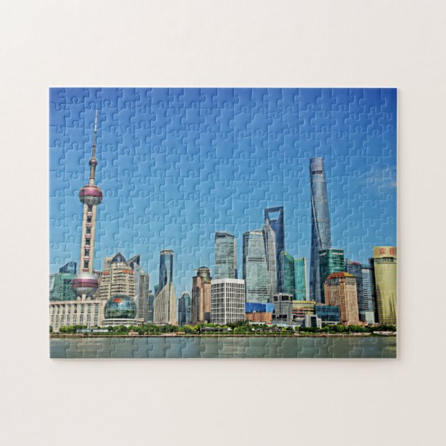 Puzzle Changhaï, Chine - vue de Bund (Horizontal)