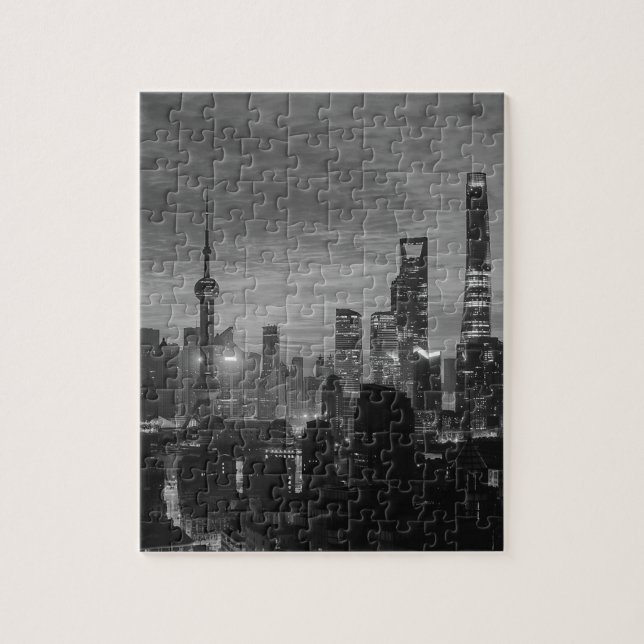 Puzzle Changhaï noir et blanc (Vertical)