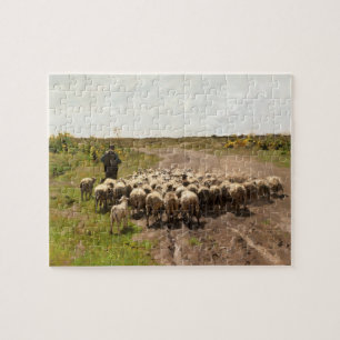 Puzzle Changing Pasture, 1887 par Anton Mauve