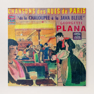 Puzzle Chansons, French vintage record sleeve