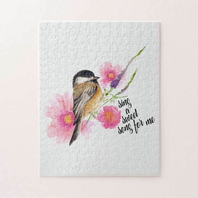Puzzle Chanter Une Chanson Douce Pour Moi Chickadee Aquar (Vertical)