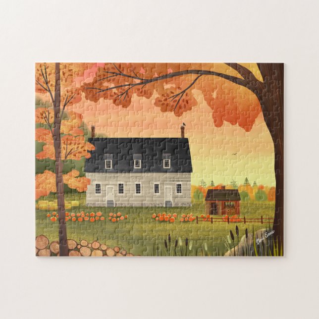 Puzzle Chantier Automne Citrouille Patch (Horizontal)