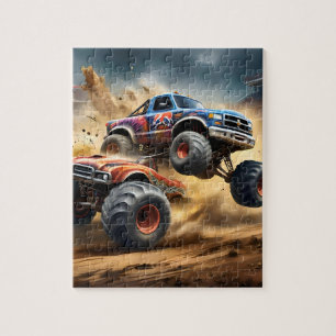 Puzzle Chaos sur les roues : Monster Truck Smash Derby