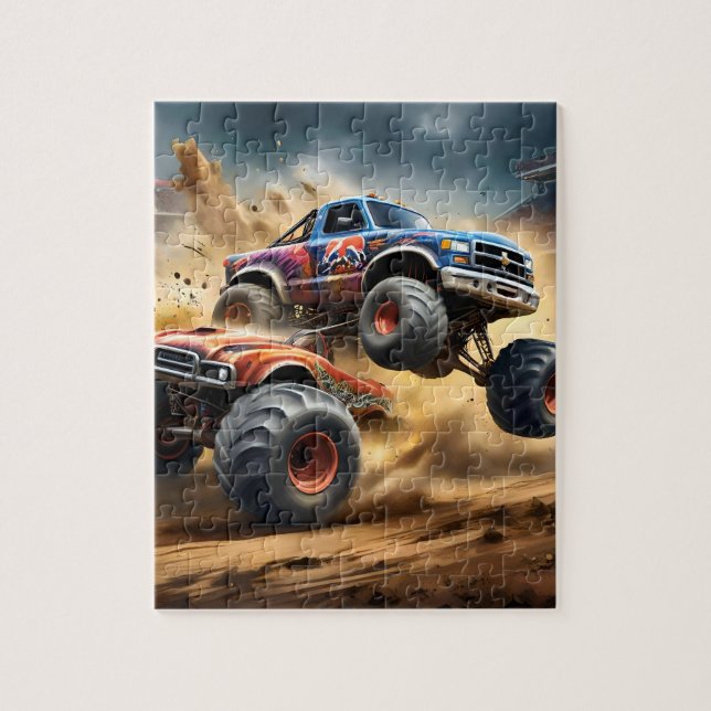 Puzzle Chaos sur les roues : Monster Truck Smash Derby (Vertical)