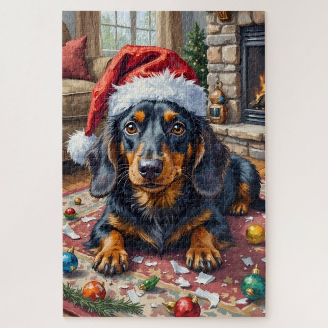 Puzzle Chapeau de destructeur d'ornement de Noël de tecke (Vertical)