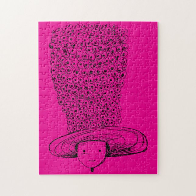 Puzzle Chapeau de fleurs (Vertical)