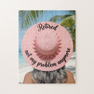 Puzzle Chapeau Retraité Plus Mon Problème Devenu Tropical