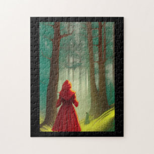 Puzzle Chapeau rouge dans la voix de chaton de la forêt