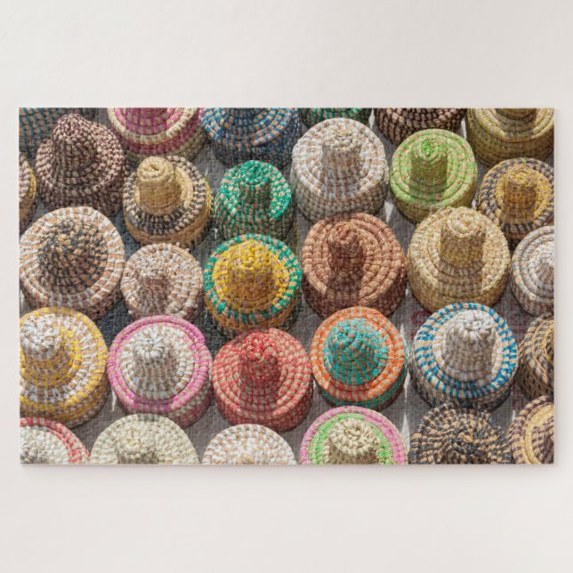 Puzzle Chapeaux Tissés Colorés (Horizontal)