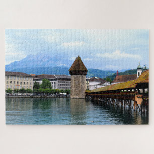 Puzzle Chapel Bridge - Mount Pilatus - Luzern Switzerland