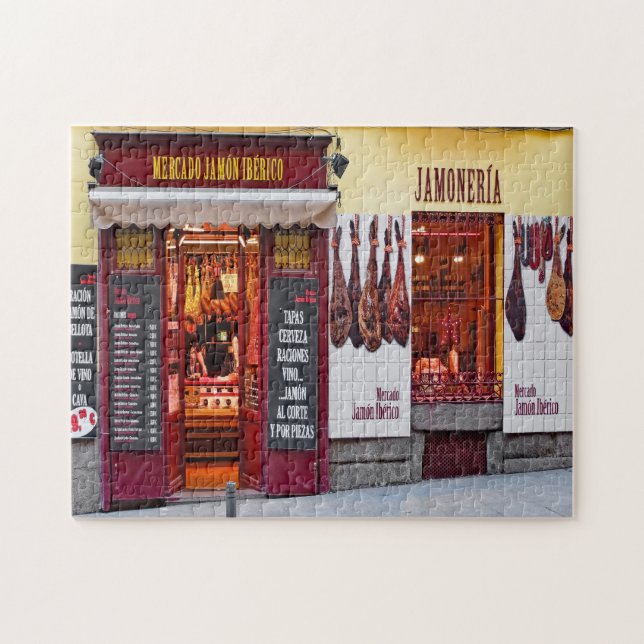 Puzzle Charcuterie. Boucherie Madrid. (Horizontal)