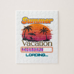 Puzzle Chargement de vacances Plage de coucher de soleil