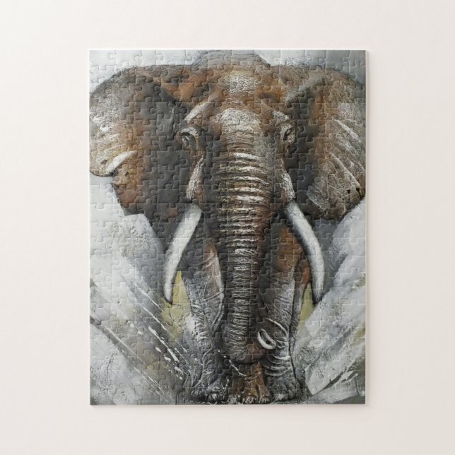 Puzzle Charger Elephant (Vertical)