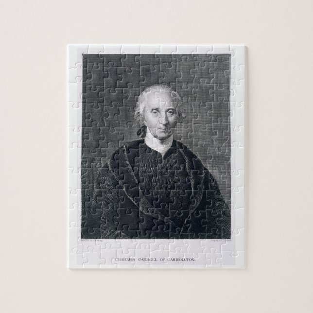 Puzzle Charles Carroll de Carrollton, gravé par le (Vertical)