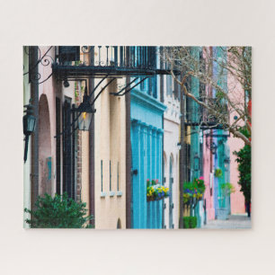 Puzzle Charleston Caroline du Sud Maisons Rainbow Row