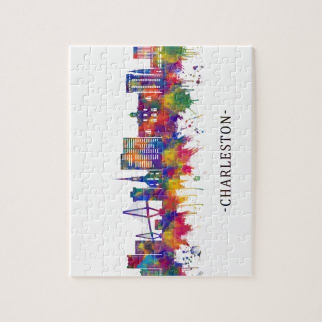 Puzzle Charleston Caroline du Sud Skyline (Vertical)
