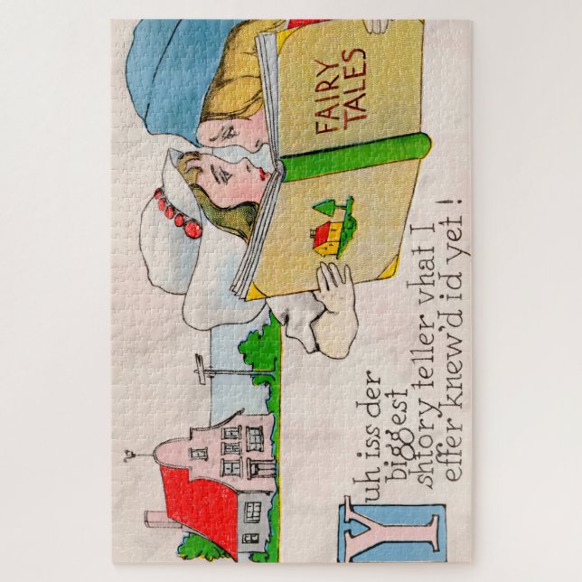 Puzzle Charmante Conte Vintage Fée Illustration : (Vertical)