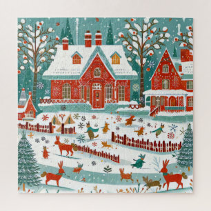 Puzzle Charmante maison en bois