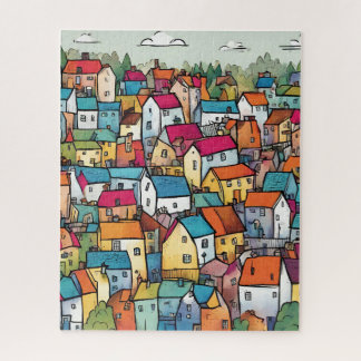 Puzzle Charme de village douillet